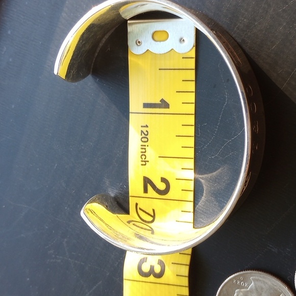TIFFANY & CO. -925-SS- STAMPED: #"1837"- VINTAGE: yr.: 1997  --  CUFF BRACELET - Picture 11 of 12
